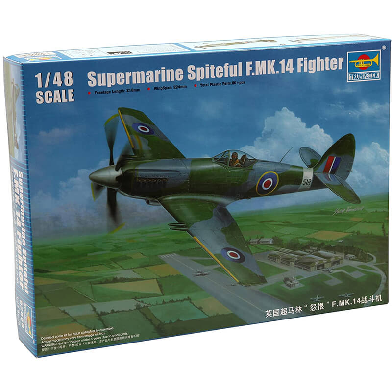 Trumpeter 1/48 Supermarine Spiteful F.MK.14 Fighter Kit