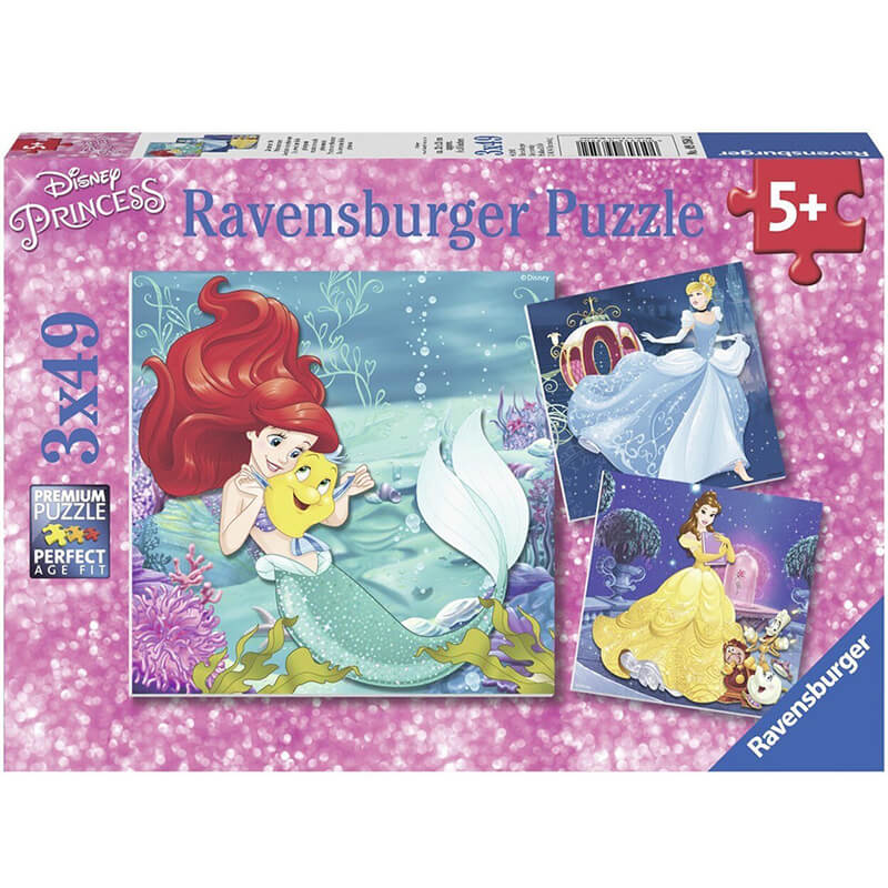 Disney Princesses Adventure 3x49pcs Puzzle