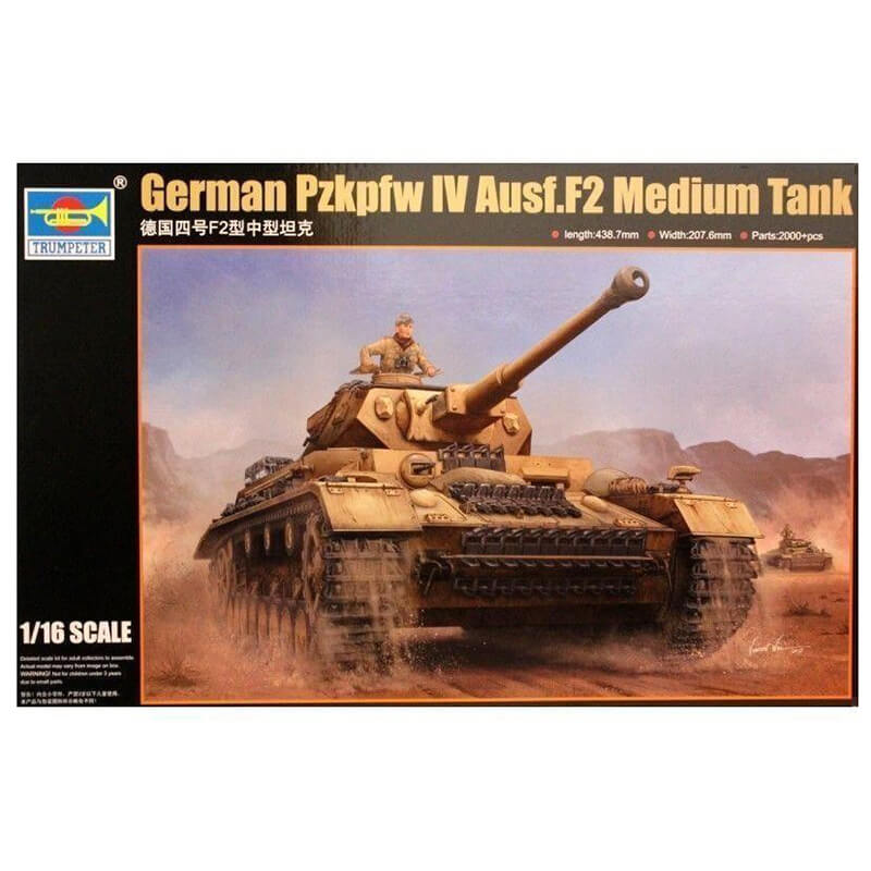 Trumpeter 1/16 German Pzkpfw IV Ausf.F2 Medium Tank Kit