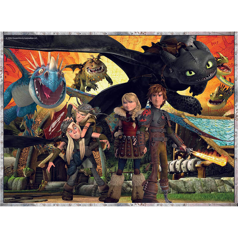 DreamWorks How To Train Your Dragon Dragon Friends 100pcs Puzzle