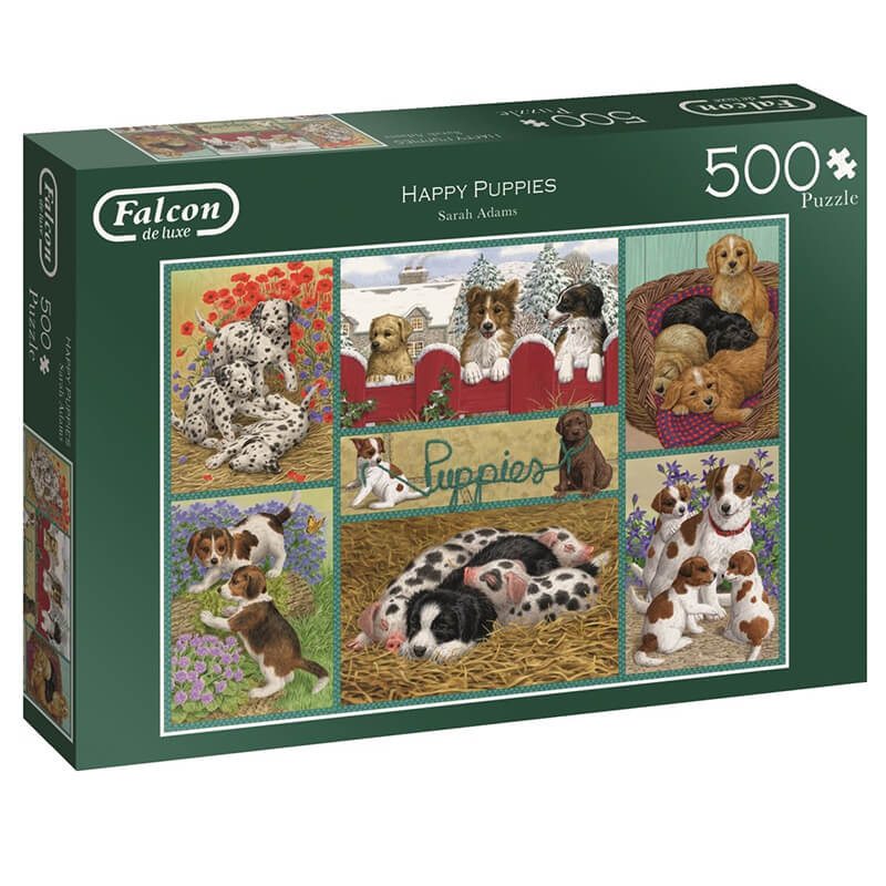 Happy Puppies By Sarah Adams 500pc Puzzle