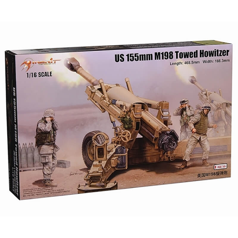 Merit 1/16 US 155mm M198 Towed Howitzer Kit