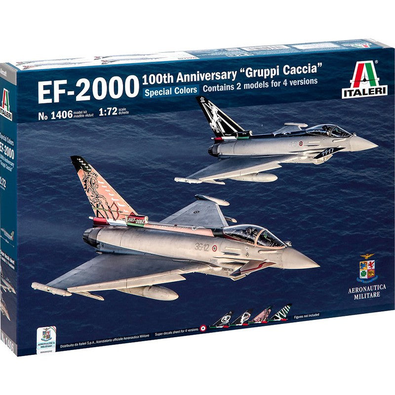 Italeri 1/72 EF-2000 100th Anniversary "Gruppi Caccia" Special Colors Kit