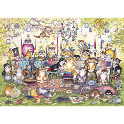 Mad Catter's Tea Party By Linda Jane Smith 1000pc Puzzle