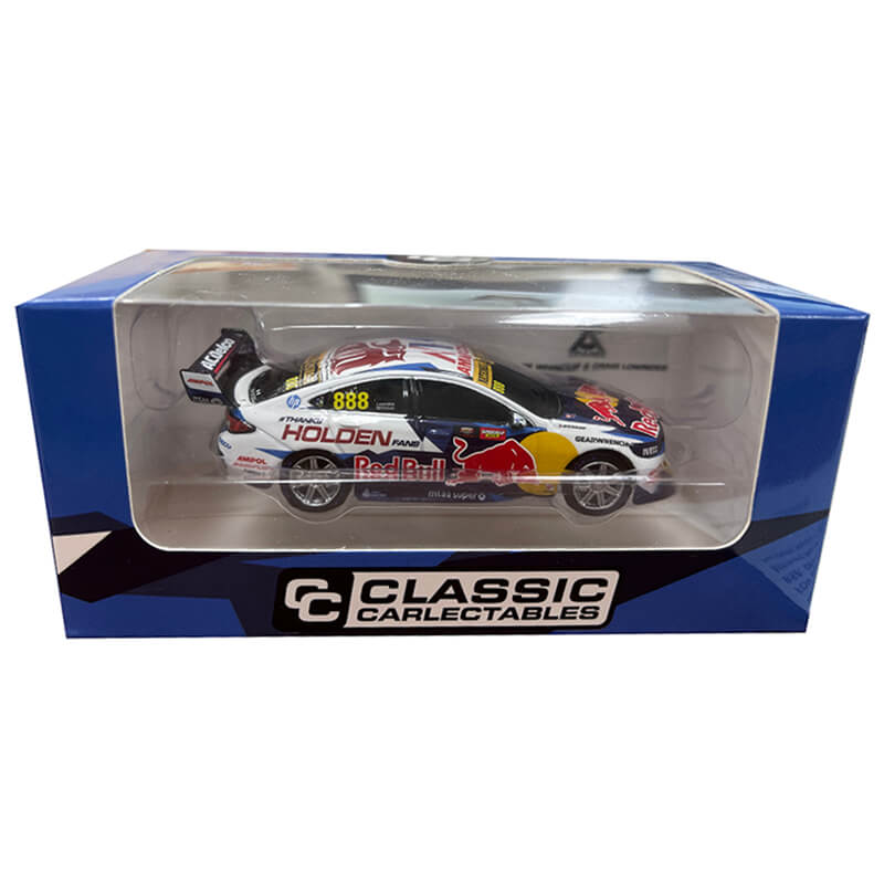 Classic Carlectables 1/64 Jamie Whincup & Craig Lowndes Final Holden Factory Supercar 2020 Red Bull Holden Racing Team Holden ZB Commodore