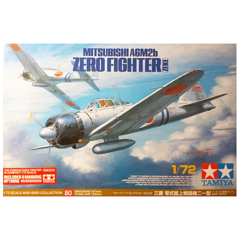 Tamiya 1/72 Mitsubushi A6M2b Zero Fighter (Zeke) Kit