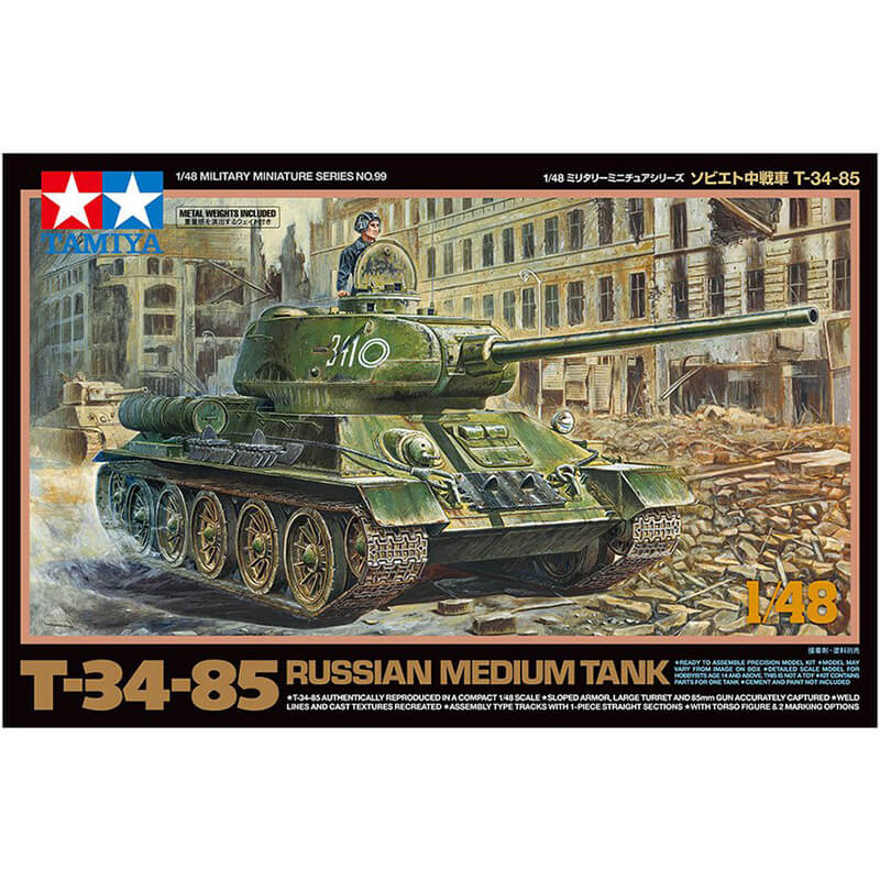Tamiya 1/48 T-34-85 Russian Medium Tank Kit
