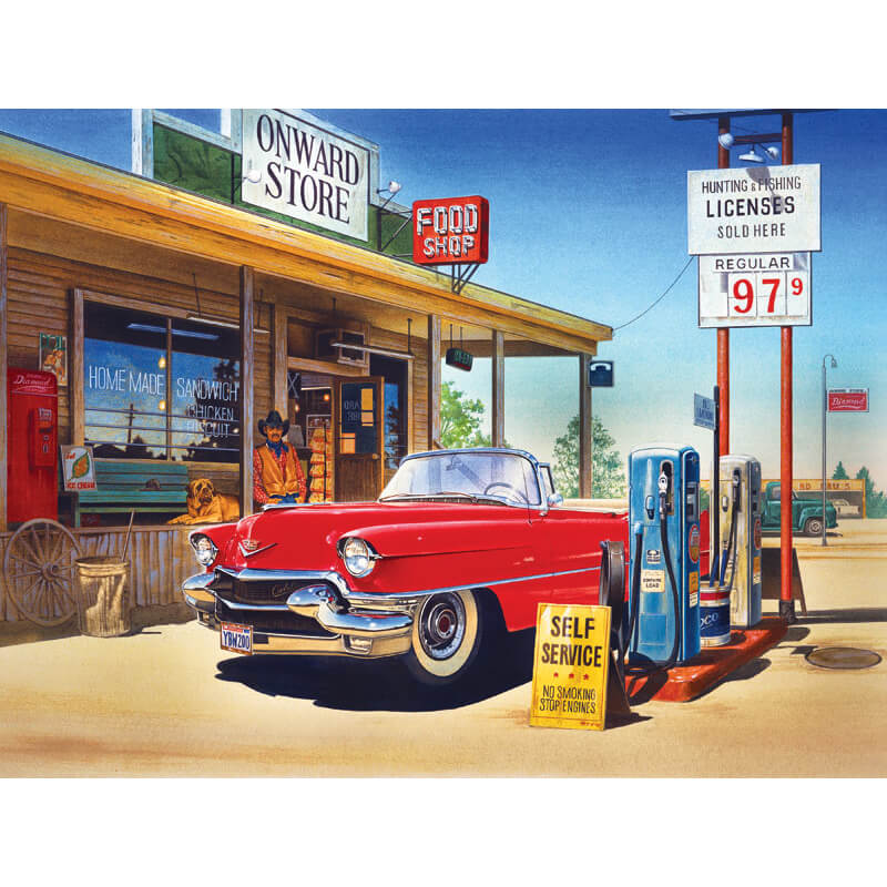 Onward Store Gas Station by Hiroaki Shioya 500pc Puzzle
