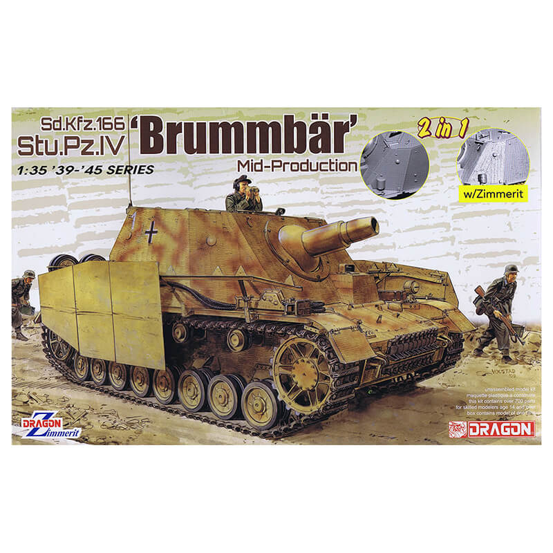 Dragon 1/35 Sd.Kfz.166 Stu.Pz.IV 'Brummbar' Mid-Production Kit