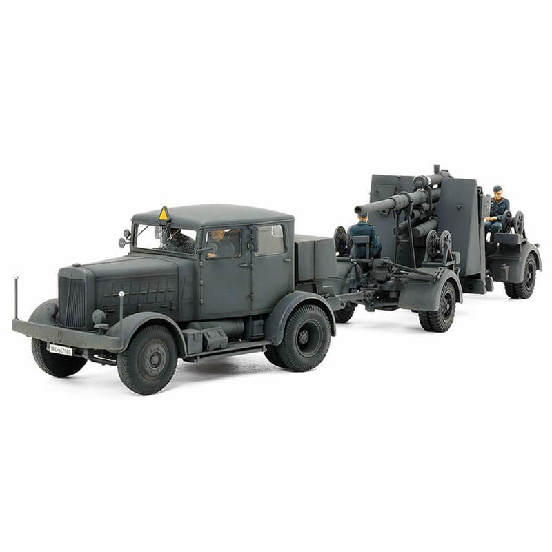 Tamiya 1/48 German Heavy Tractor SS-100 & 88mm Gun Flak37 Set Kit