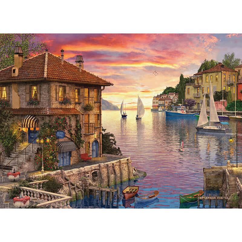 Mediterranean Harbor by Dominic Davison 1000pc Puzzle