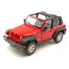 Welly 1/24 2007 Jeep Wrangler Open Roof (Red)