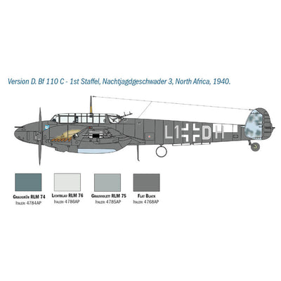 Italeri 1/48 Bf 110 C/D Kit