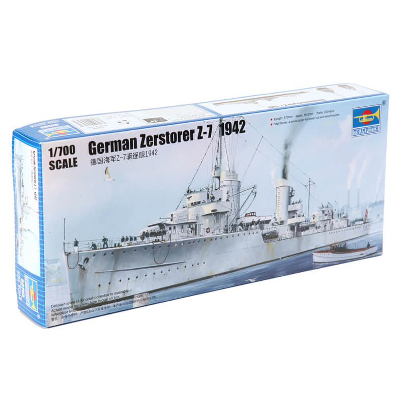 Trumpeter 1/700 German Zerstorer Z-7 1942 Kit