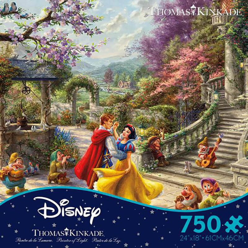 Disney Snow White Sunlight by Thomas Kinkade 750pc Puzzle