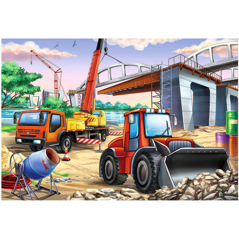 Construction & Cars 2x24pcs Puzzle