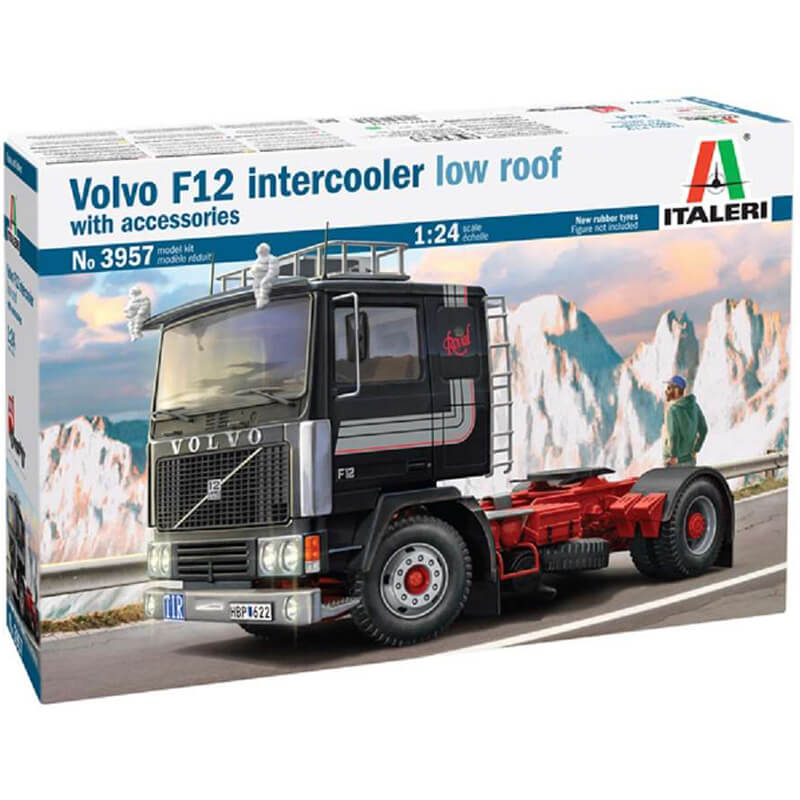 Italeri 1/24 Volvo F12 Intercooler Low Roof With Accessories Kit