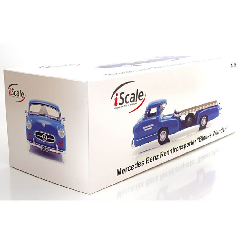 iScale 1/18 Mercedes-Benz Renntransporter "Blaues Wunder"