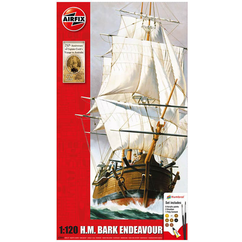 Airfix 1/120 H.M. Bark Endeavour Set Kit