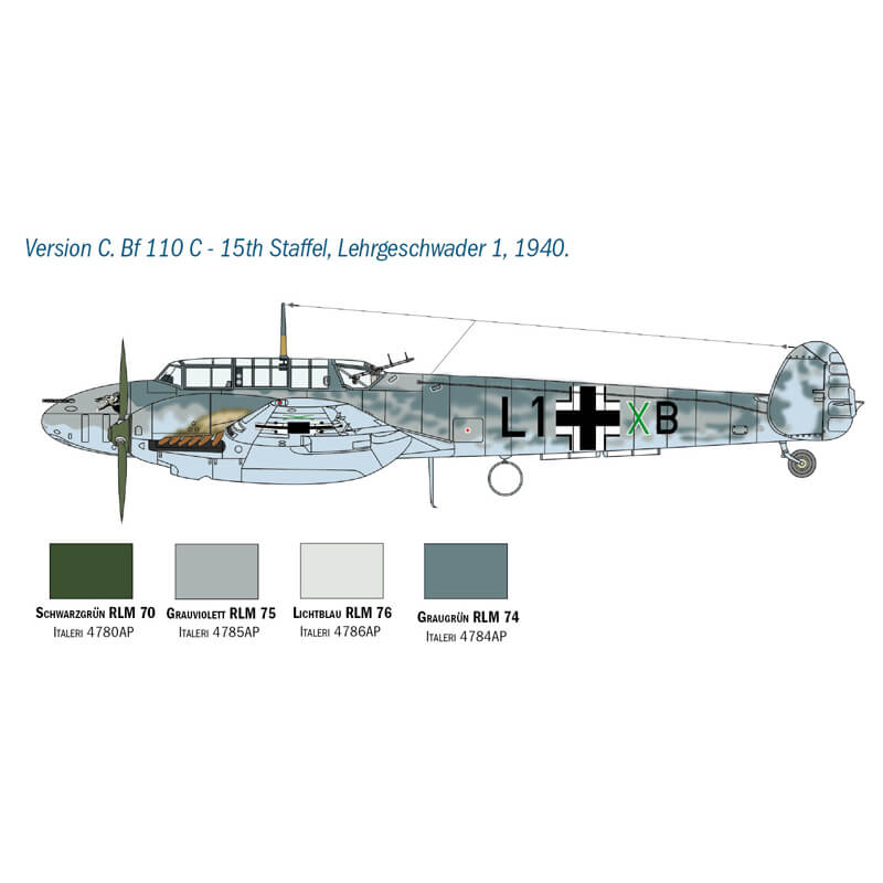 Italeri 1/48 Bf 110 C/D Kit