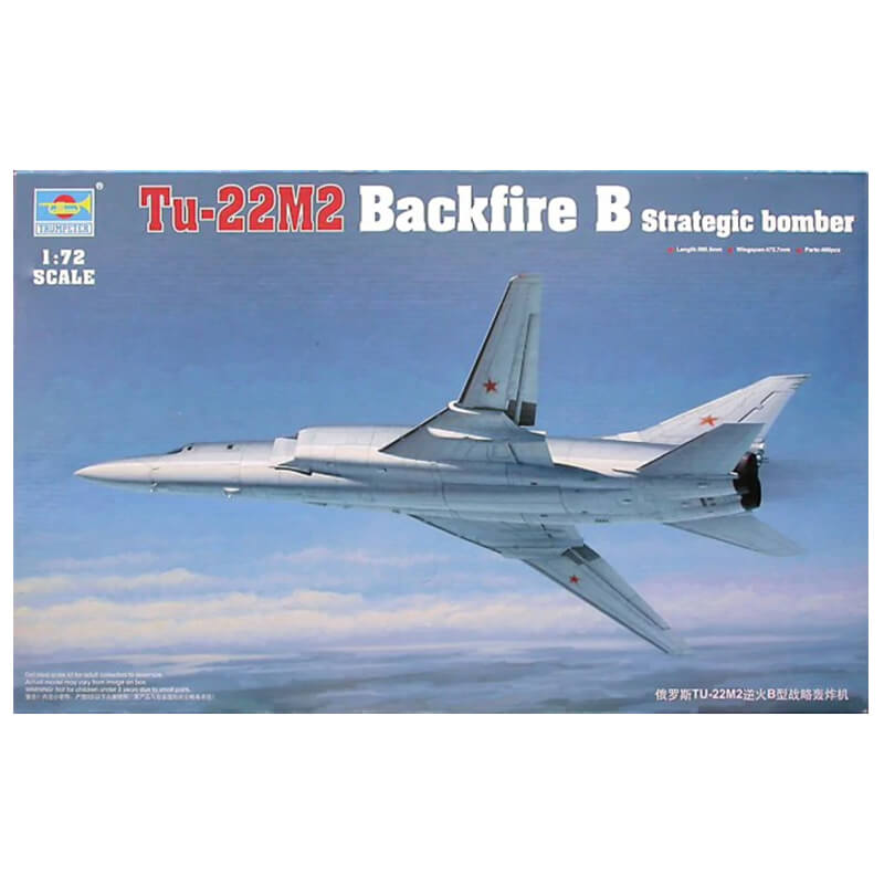 Trumpeter 1/72 Tu-22M2 Backfire B Strategic Bomber Kit