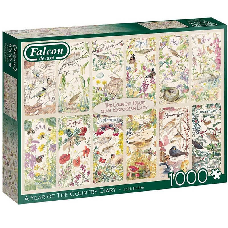 A Year of The Country Diary By Edith Holden 1000pc Puzzle