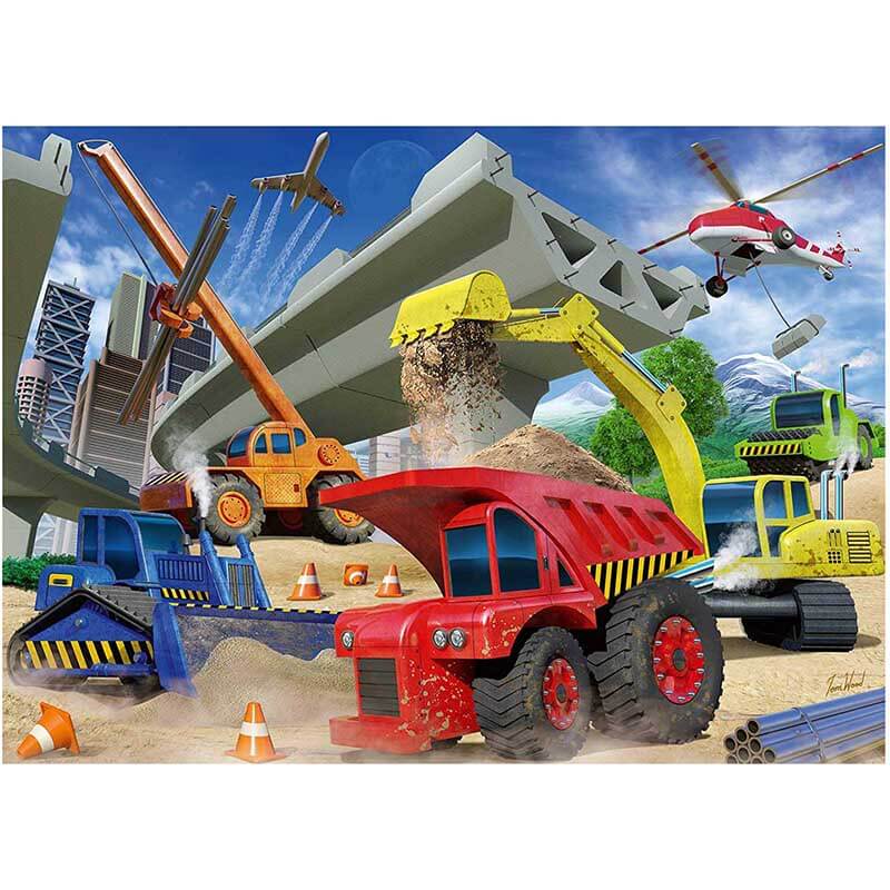 Construction Trucks 60pcs Puzzle