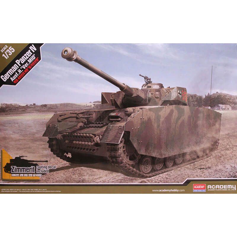 Academy 1/35 German Panzer IV Ausf.H. "Ver.MID" Kit