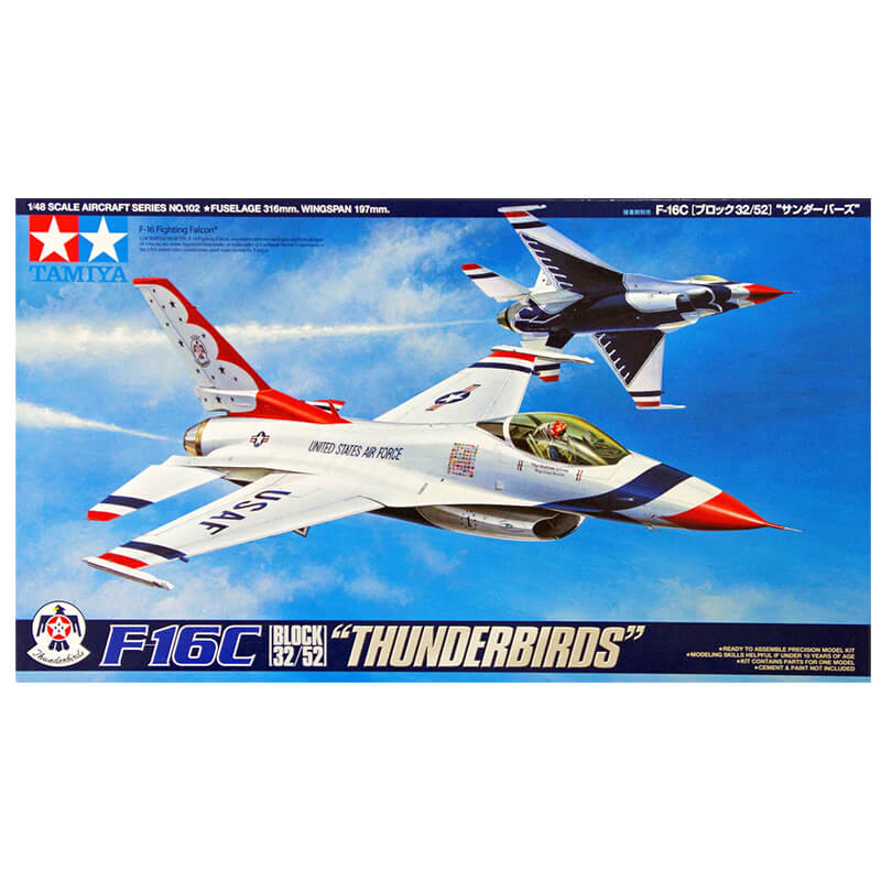 Tamiya 1/48 F-16C (Block 32/52) "Thunderbirds" Kit