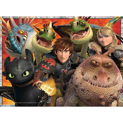 DreamWorks How To Train Your Dragon Hicks, Astrid And The Dragons 200pcs Puzzle