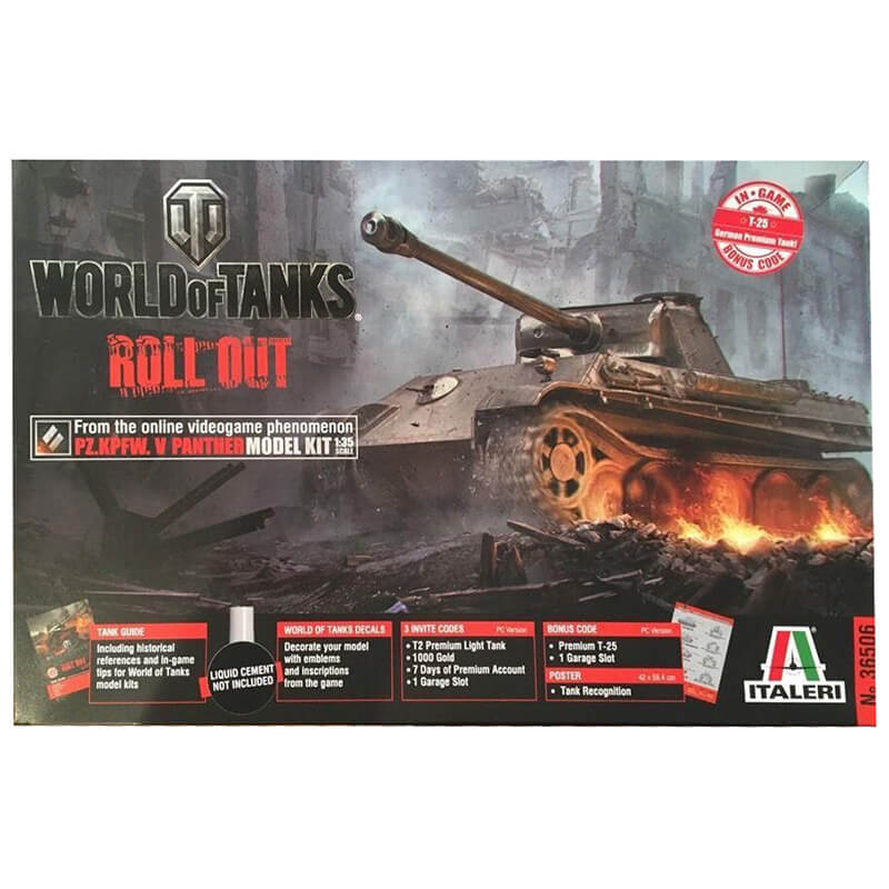 Italeri 1/35 World Of Tanks Pz.Kpfw. V Panther Kit