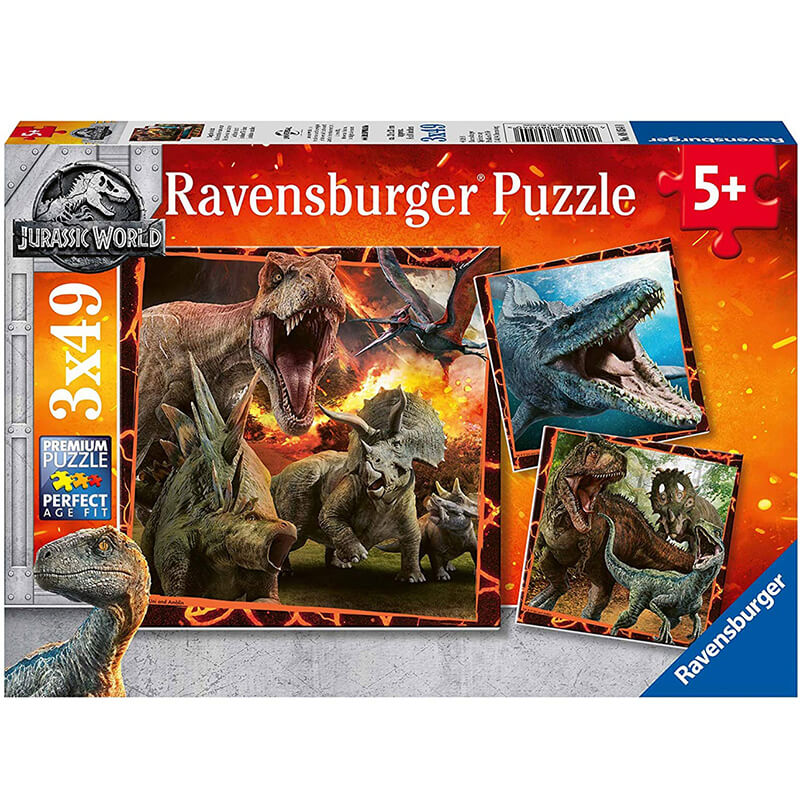 Universal Jurassic World Instinct To Hunt 3x49pcs Puzzle