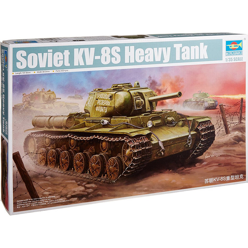 Trumpeter 1/35 Soviet KV-8S Heavy Tank Kit