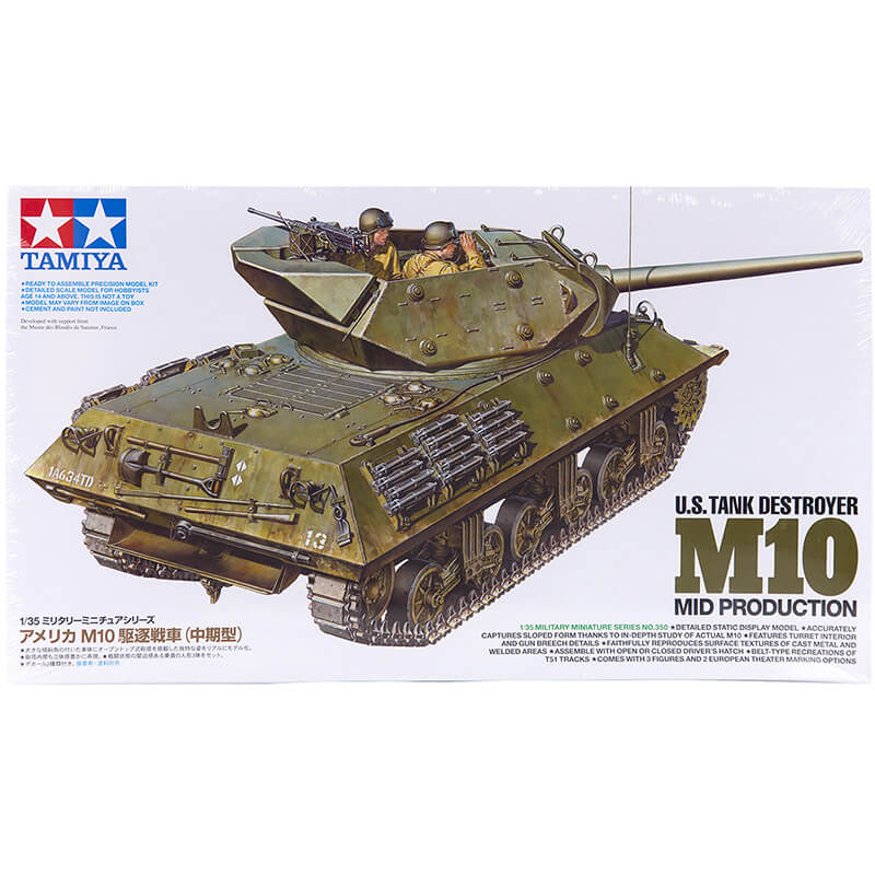 Tamiya 1/35 U.S. Tank Destroyer M10 (Mid Production) Kit