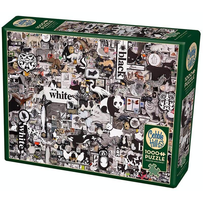 Black and White Animals 1000pc Puzzle