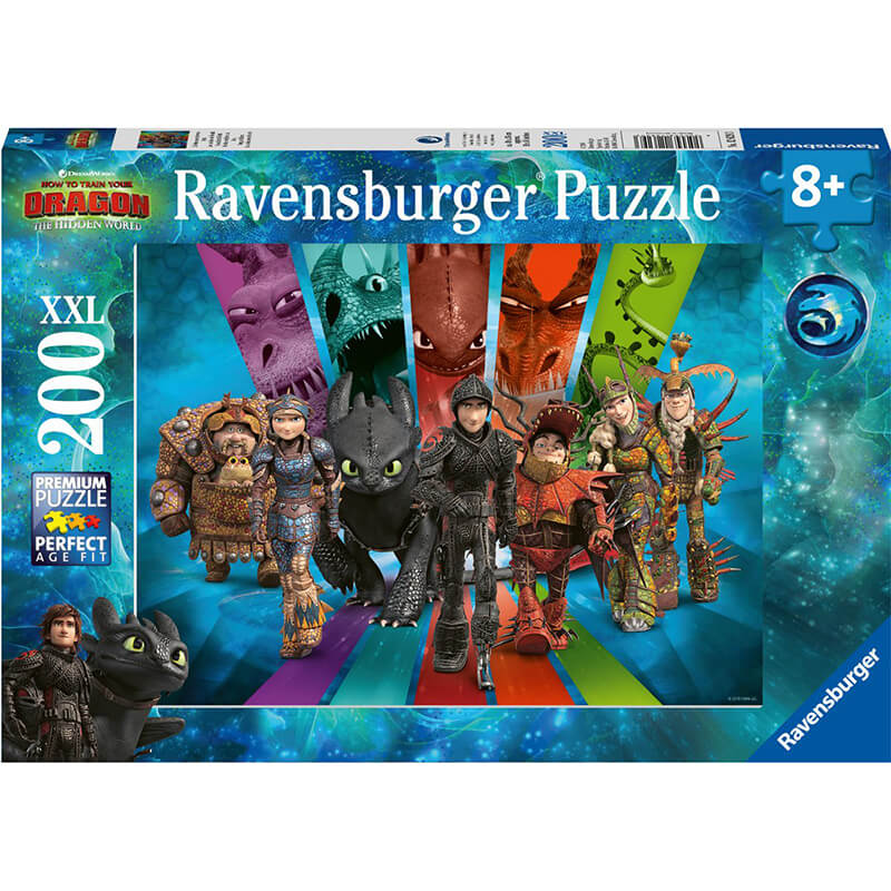DreamWorks How To Train Your Dragon The Hidden World Dragon Riders! 200pcs Puzzle