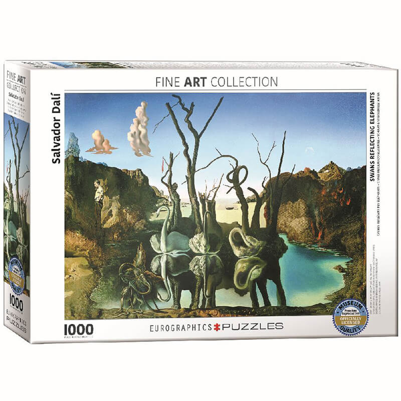 Swans Reflecting Elephants by Salvador Dali 1000pc Puzzle