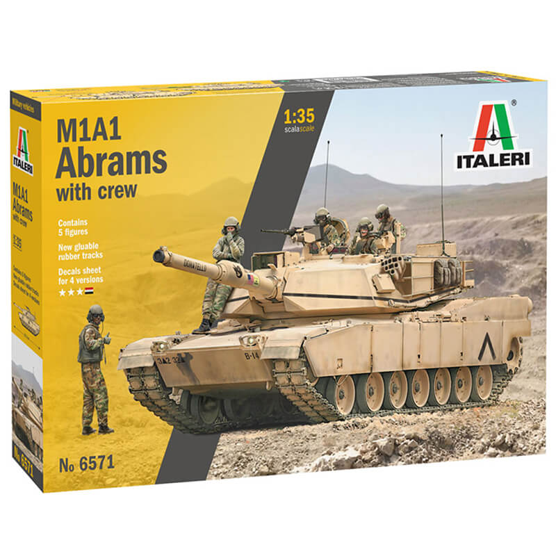 Italeri 1/35 M1A1 Abrams With Crew Kit
