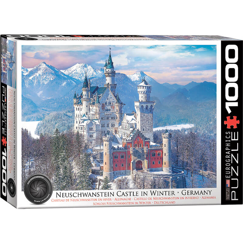 Neuschwanstein Castle in Winter 1000pc Puzzle