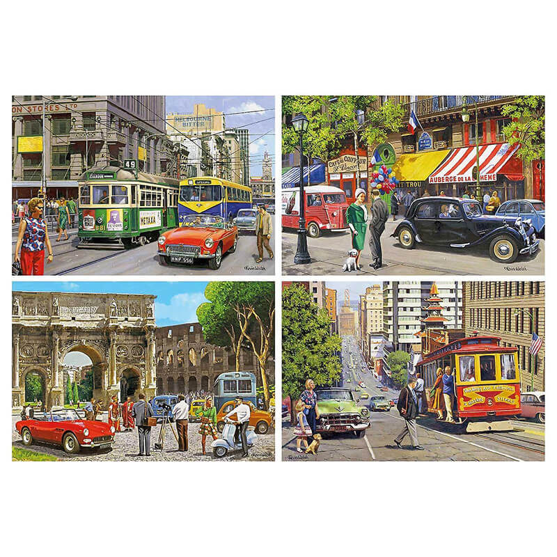 Cities of the World By Kevin Walsh 4x500pc Puzzle