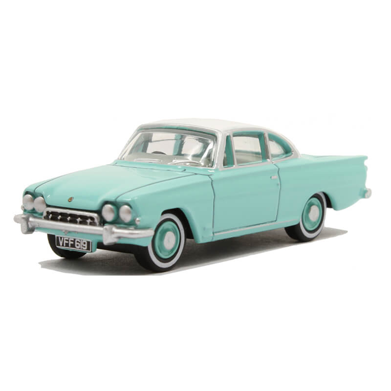 Oxford 1/76 Ford Consul Capri (Caribbean Turquoise/Ermine White)