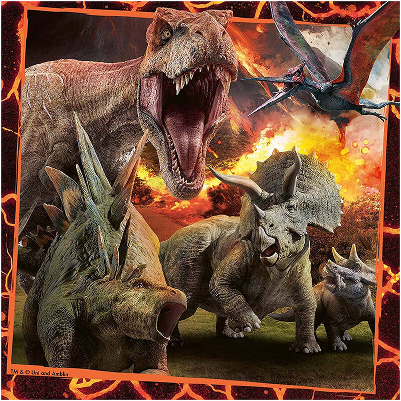 Universal Jurassic World Instinct To Hunt 3x49pcs Puzzle