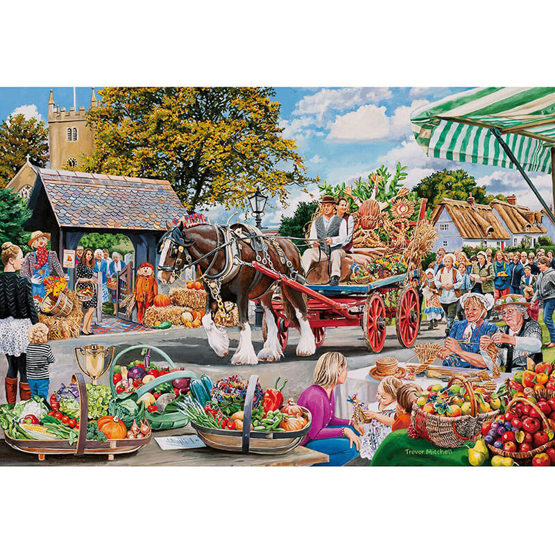 Village Celebrations By Trevor Mitchell 4x500pc Puzzle