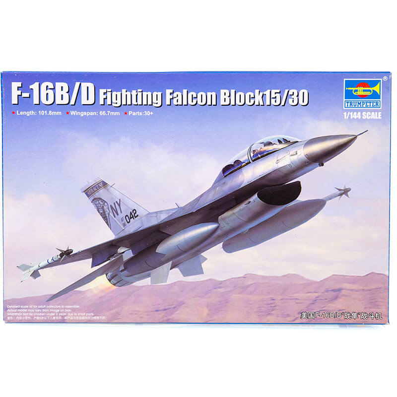 Trumpeter 1/144 F-16B/D Fighting Falcon Block15/30 Kit