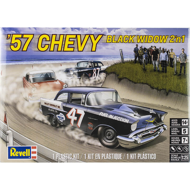 Revell 1/25 57 Chevy Black Widow 2'n1 Kit