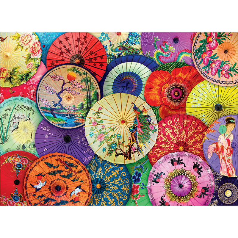 Asian Oil-Paper Umbrellas 1000pc Puzzle