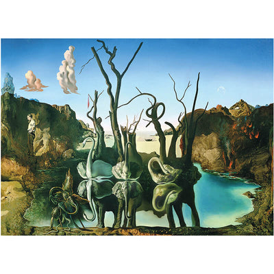 Swans Reflecting Elephants by Salvador Dali 1000pc Puzzle