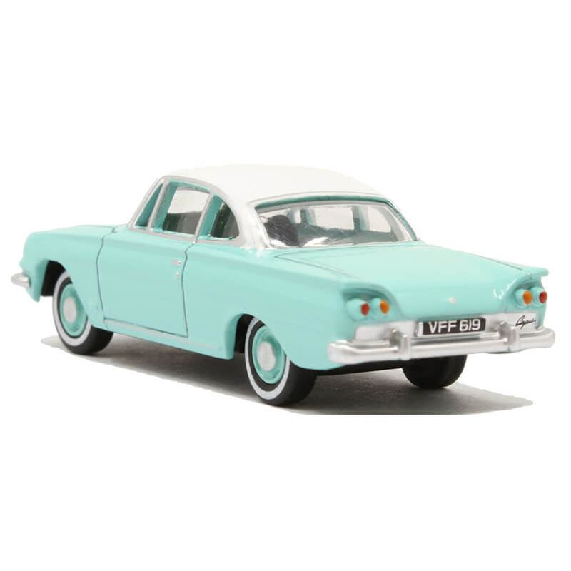 Oxford 1/76 Ford Consul Capri (Caribbean Turquoise/Ermine White)