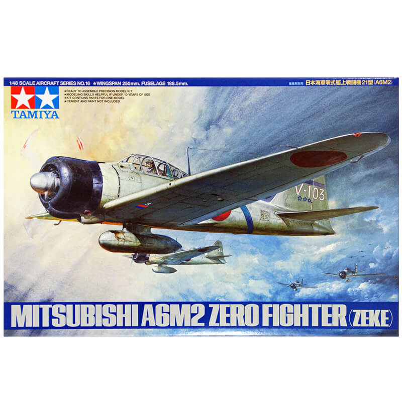 Tamiya 1/48 Mitsubishi A6M2 Zero Fighter (Zeke) Kit