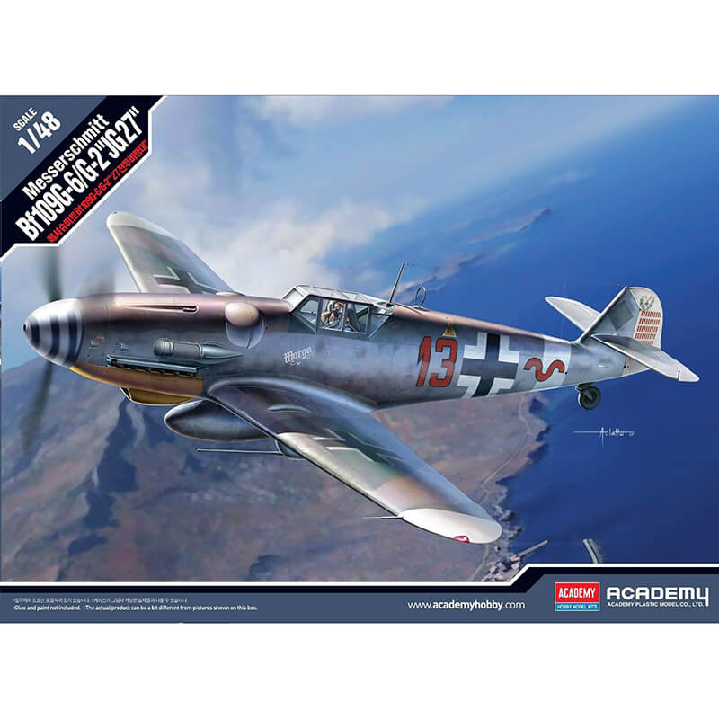 Academy 1/48 Messerschmitt Bf109G-6/G-2 "JG 27" Kit
